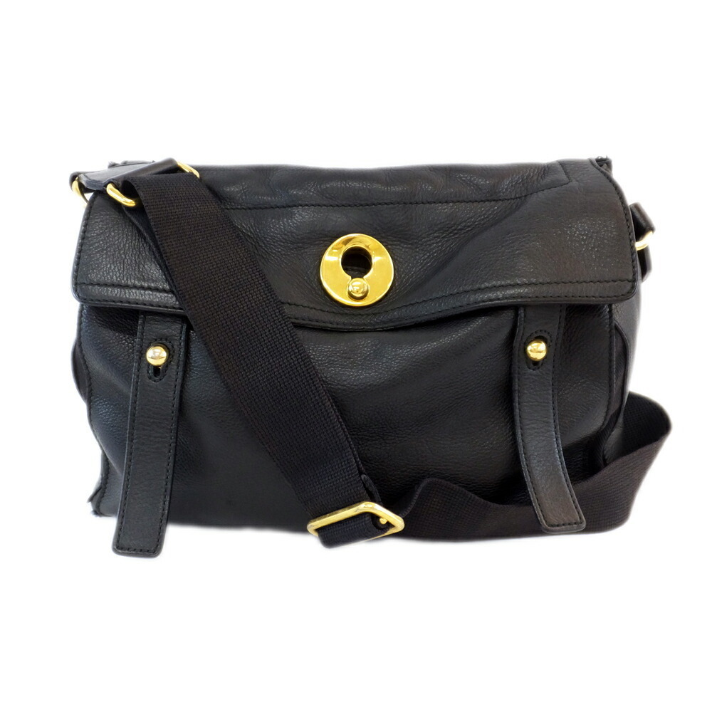 Saint Laurent Muse toe Shoulder bag diagonal black YSL leather